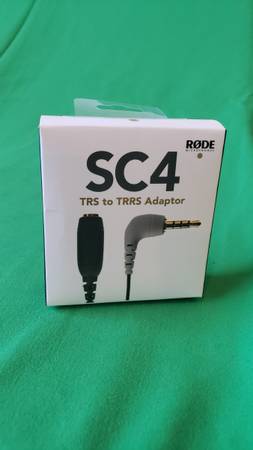 Microphone Cable Rode SC4 3.5mm TRS to TRRS  Adaptor 3 Inches 1