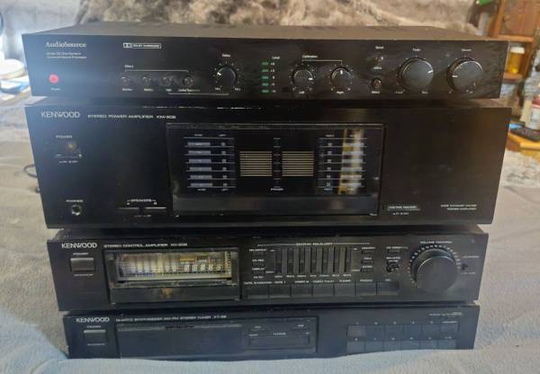 Kenwood Component Stereo System. Tuner, Pre-amp, Amplifier, Surround Sound Proce 1