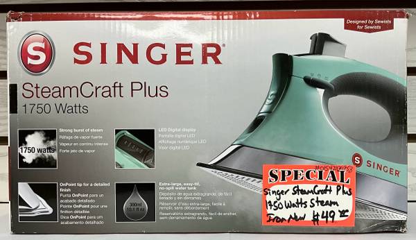 Singer SteamCraft Plus 1750 Watts Steam Iron New 1