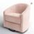 Madison Swivel Glider Chair Blush Pink 5 thumbnail