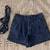 American Eagle Black Washed Jean Shorts with Belt - Size 2 - LIKE NEW 1 thumbnail