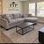 Gray Sectional with Rounded Chaise, Plush Pillows - Brand New 2 thumbnail