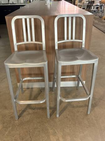 two Emeco Barstools 1
