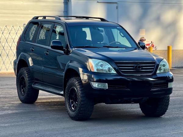LEXUS GX470 BLACK ON BLACK 2.5 FOX SHOCKS LIFTED METHOD WHEELS 1 OWNER - $11,99163470053353475123