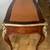 3-Drawer Antique Desk with Inlaid Leather Top 7 thumbnail