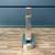 Mid-Century Modern Sculpted Metal Dining Table with Glass Top 7 thumbnail