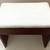 Wood vanity stool small bench with upholstered seat 1 thumbnail