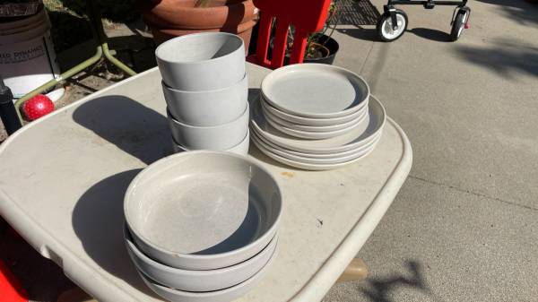 Crate & Barrel Modern Minimalist Plates and Bowls 1