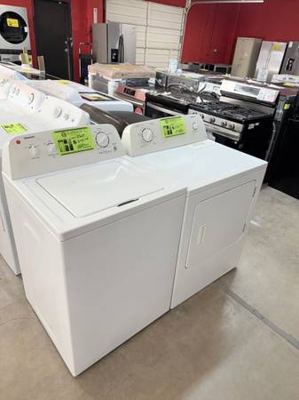 PRE OWNED TOP LOAD WASHER AND DRYER 1