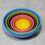 Colorful Melamine Nesting Bowl Set of 6 Mixing Bowls Space Saving Kitchen Prep 2 thumbnail