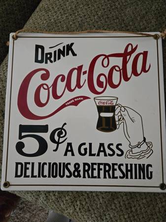 Coca-Cola porcelain sign 1