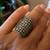 Long Sterling Silver ring (Adjustable Size) with Marcasite Work 2 thumbnail