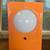 1970s Space Age Triangular Table Lamp in Orange Plastic with White Glass Domes. 6 thumbnail