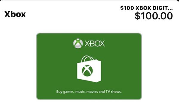 $100 Xbox Gift card Digital for $75 1