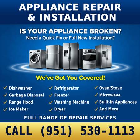 ✅✅Appliance Repair & Installation - Done Right Done Fast Call Now 1
