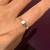 14K Yellow Gold Engagement Ring (Size 7-8) with White Sapphire Stone 6 thumbnail