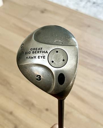 Callaway Great Big Bertha Hawk Eye RH 3-Wood Hawk Eye UL F-Flex 43.5" 1