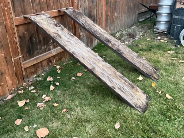 Heavy Duty Homemade Loading Ramps Steel Frames with Plywood 1