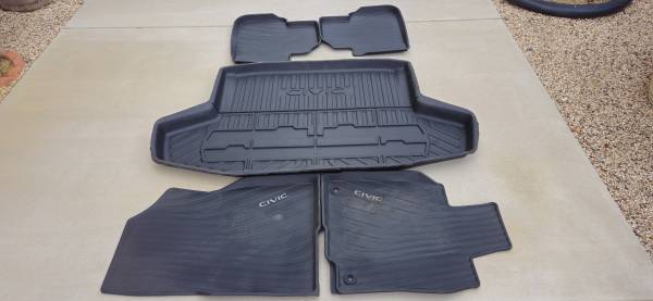 Genuine OEM Honda 2022-2025 Civic All Season Floor Mats 1