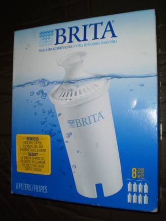 Brita 845993 Pitcher Replacement Filters, 8 Pack NEW 1