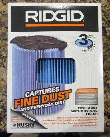Ridgid Wet/Dry VAC Filter VF5000 1
