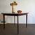Vintage mid century modern square walnut + white laminate dining table 2 thumbnail