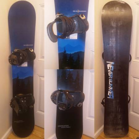 Never Summer Premier VMAX 157cm Snowboard w/ Drake Podium bindings 1