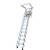 Blue-white Loft Wall Ladder Stairs Extension Folding Stairs #022443 3 thumbnail