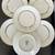 6 Noritake White with Platinum Trim Plates 6 3/8” 2 thumbnail