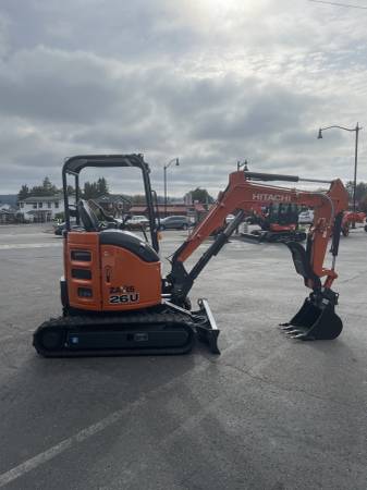 NEW HITACHI ZX26U-5N, open cab, Q/C, THUMB, BUCKET, 0% / 60