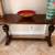 Classic Solid Mahogany Wood Console/Behind Sofa Table w Pedestal Legs 2 thumbnail