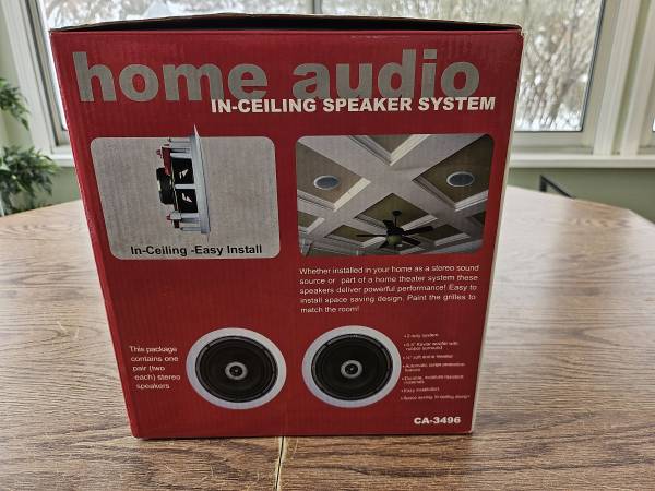 Cyber Acoustics Home Audio In-Ceiling Speaker System - $39 (Mentor)63471193931139121