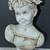 MONUMENTAL 1968 AZZOLIN BROTHERS ITALIAN PORCELAIN BUST OF A GIRL 1 thumbnail