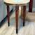 Vintage Cherry 14" Round Drink Table/Plant Stand- Italian Marble Top 1 thumbnail