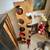 SOLID WOOD hand-carved wine rack 2 thumbnail