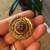 Vintage yellow Gold Pin Victorian Brooch with Natural Ruby Stones 5 thumbnail