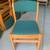 Green Cushioned Chairs 18" Adult (Oak) and Children 8 thumbnail