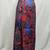 Vintage Floral Paisley Print Multicolor A-Line Midi Skirt - Women's M 3 thumbnail