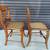Matching Pair of Antique Tiger Maple Chairs with Cane Seats. 10 thumbnail