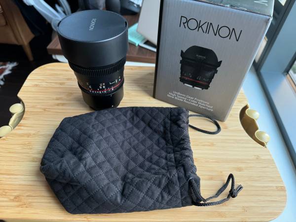 14mm Rokinon Cine Lens for Canon RF Mount - $275 (downtown / civic / van ness)63443347368321123