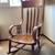 Antique Oak High Back Rocking Chair 🪑 1 thumbnail