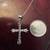 14K White Gold Necklace with Beautiful Cross (Never used) 1 thumbnail