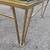 MCM Hollywood Regency square geometrical brass coffee table 3 thumbnail