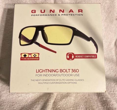 Gaming Glasses Gunmar Lightning Bolt 360 New 1