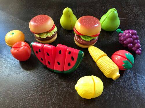 Toy food cutting set (velcro) with knife and cutting board 1