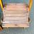 Set of 6 Antique Vintage Snyder Folding Chairs Wood Slat Mid Century 13 thumbnail