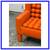 New Dwm Maloos Custom Design Fiery Orange Lego Lounge Chair 5 thumbnail