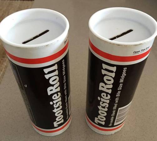 2 70s/80s Tootsie Roll Banks 1