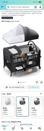 4 in 1 Baby Bassinet 1