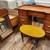 **6 draw solid maple wood desk vanity w/ mirror and chair/stool/bench* 1 thumbnail